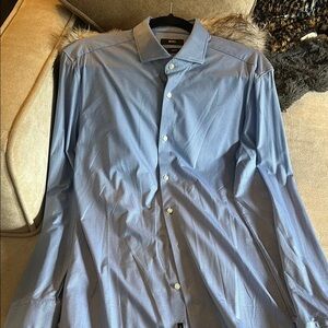 Hugo Boss “Jason” Slim Fit Performance Blue Dress